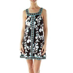 BCBG MaxAzria Black White Printed Day Dress